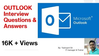 Outlook interview Questions and answers by Yashwant SIr | Email Clients | MS Outlook|What is Outlook