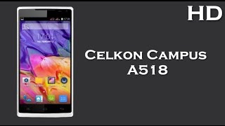 Celkon Campus A518 comes with 5.0 Inch Display 2000mAh battery, 512MB RAM, Android 4.4 KitKat