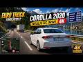 ETS2 Corolla 2020 Gameplay | Ultra Realistic Map + Long Drive