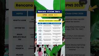 Rencana Sistem Baru Cpns 2026  cpns gurusd sistembaru formasi fyp sekolah pendidikan asn