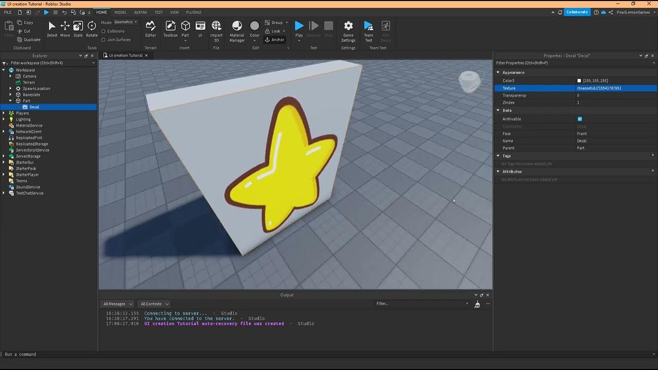 How to add image on Part using Decal - Roblox Studio - YouTube