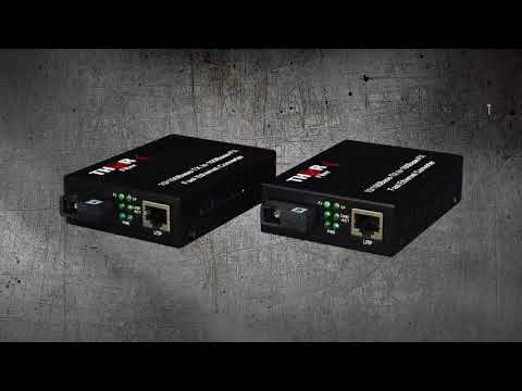 10/100 Mbps Fast Ethernet Over 1 Fiber Media Converter SC / UPC