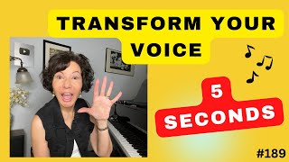 NO JOKE!  Get a Richer, Fuller Singing Tone in 5 SECONDS!  With Good Technique!