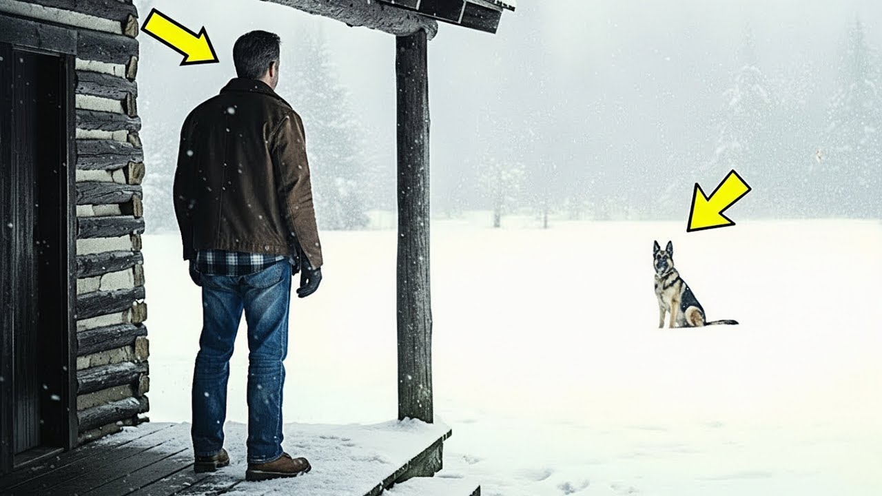 A Stray Retired K9 Waited by a Veteran’s Cabin Every Day—Until It Suddenly Disappeared