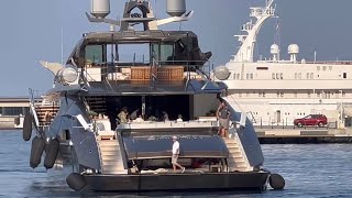 SANAM Superyacht, Full maneuver, Quai États Unis Monaco. @emmansvlogfr
