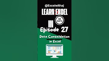 Episode 2️⃣7️⃣ - How to consolidate data in Excel 📊 | BPA | BPA Educators