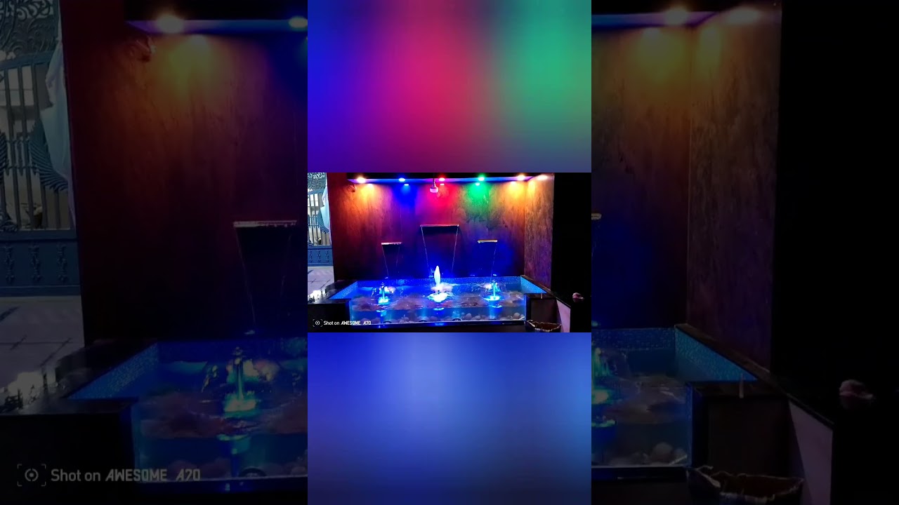 Round and wall water fountain 