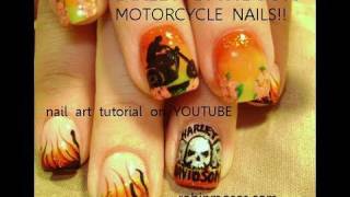 Harley Davidson Nail Art