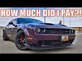 WHY I PURCHASED THE DODGE CHALLENGER HELLCAT WIDEBODY + ALL THE FEATURES/PACKAGES + HOW MUCH I PAID!