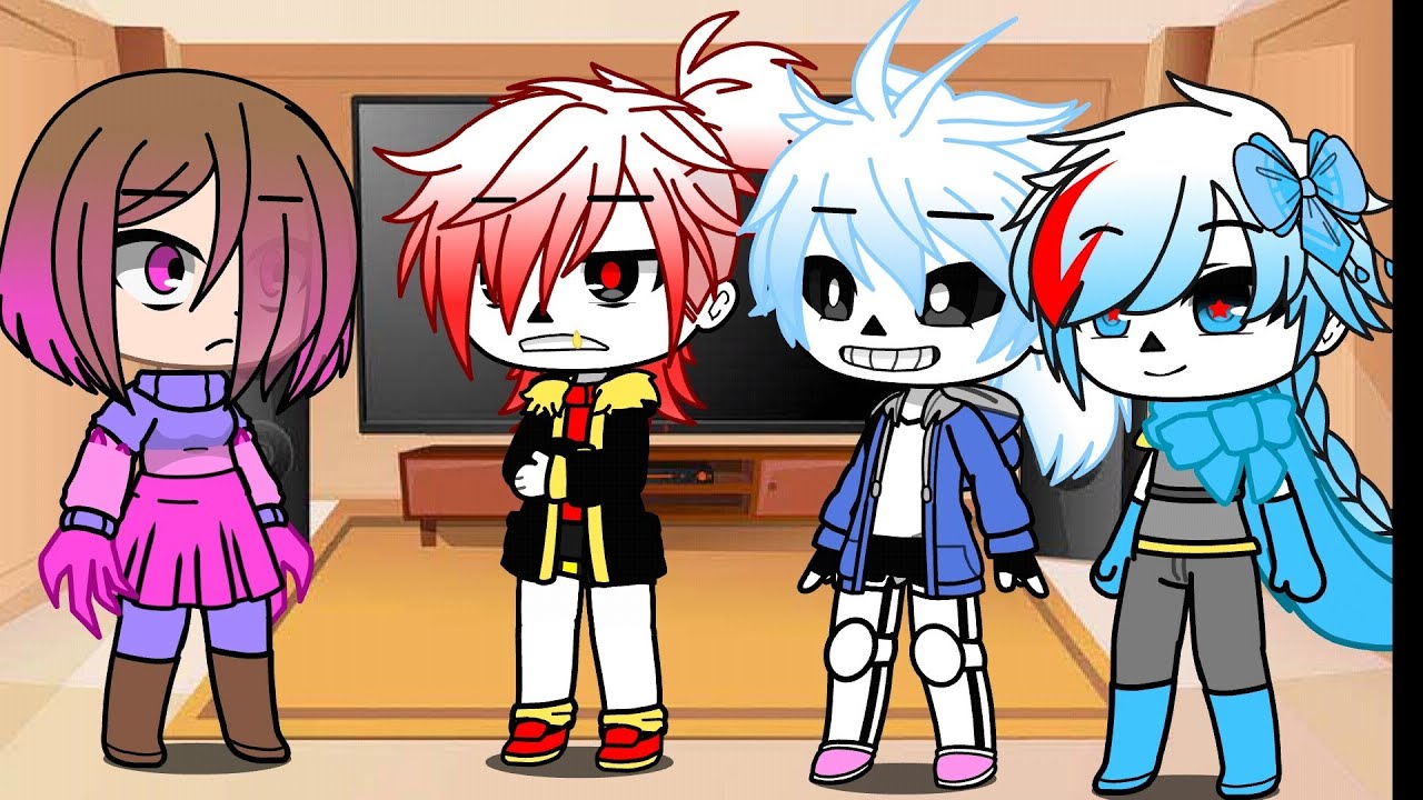 ||Glitchtale react to underverse| part 3 of glitchtale react| mayonaka_no_hana||