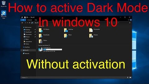How to active dark mode in windows 10 ( without activation) | Detech pro