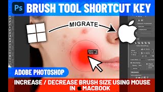 Adobe Photoshop Brush Sizing Shortcut Key in Macbook | Adobe Shortcut keys for MAC