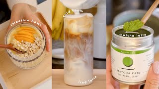 Cozy Drink Recipes | mocha latte, matcha latte, smoothie bowl! (from my ig + tiktok)