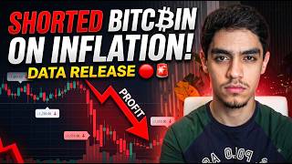 Shorted Bitcoin on Inflation Data Release🔴🚨