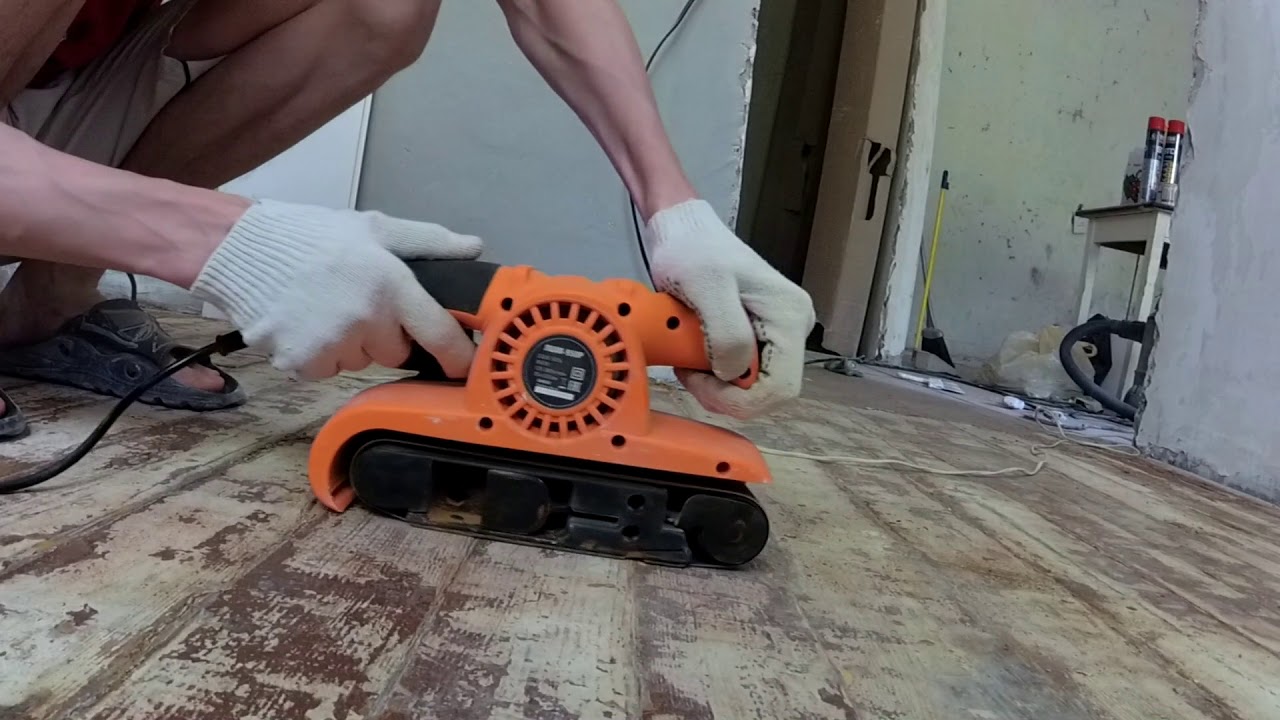Шлифуем пол шлифовальной машиной