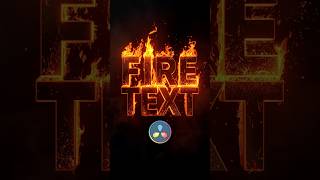 Details DaVinci Resolve: Fire Text #resolve #davinciresolve #cinematic #effects #tutorial #visual #edit Guide