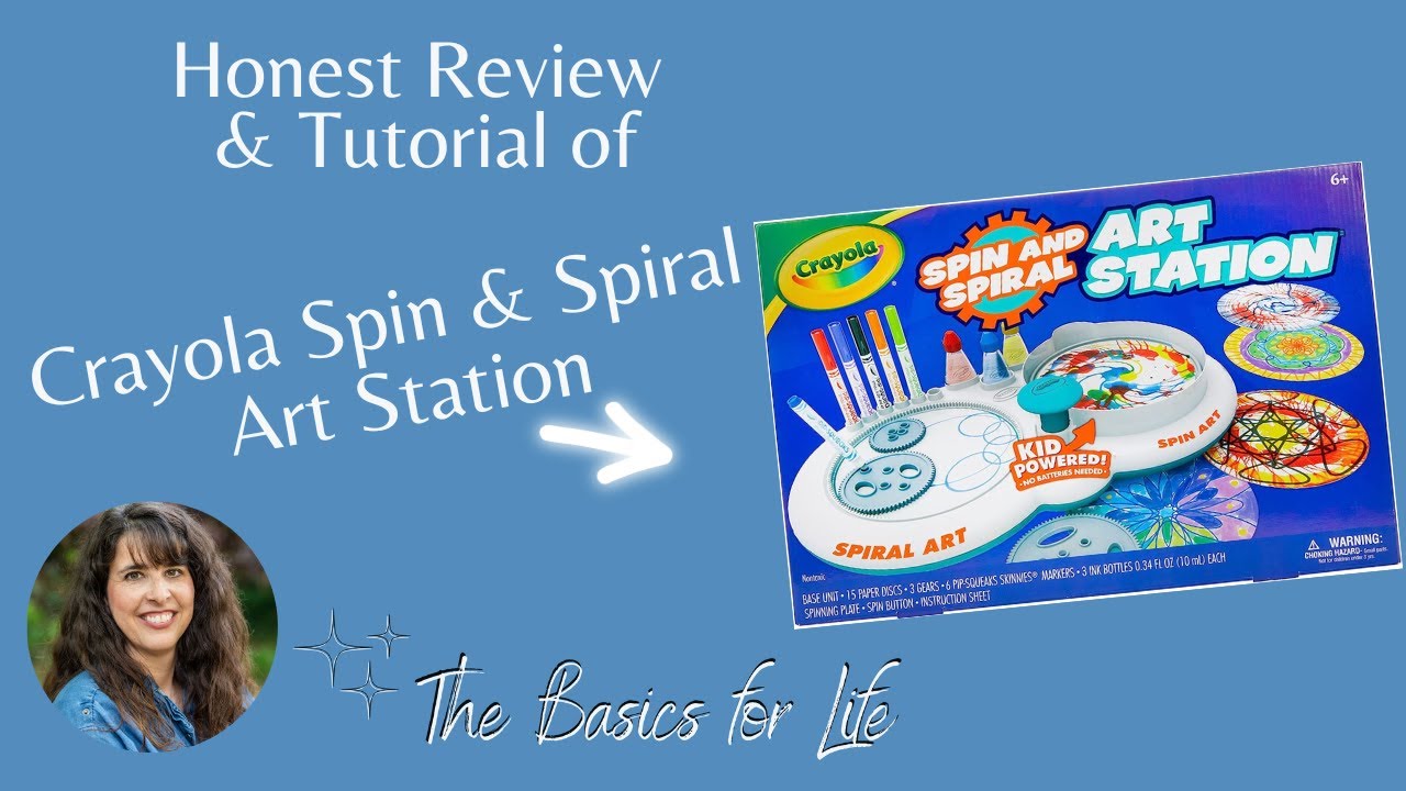 New Crayola Activity Toy Review  Spin and Spiral Art Station from Crayola  