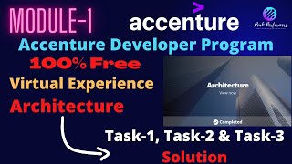 Accenture Developer Program 2022 || Virtual Experience || Architecture Module 1 Solutions Net Worth