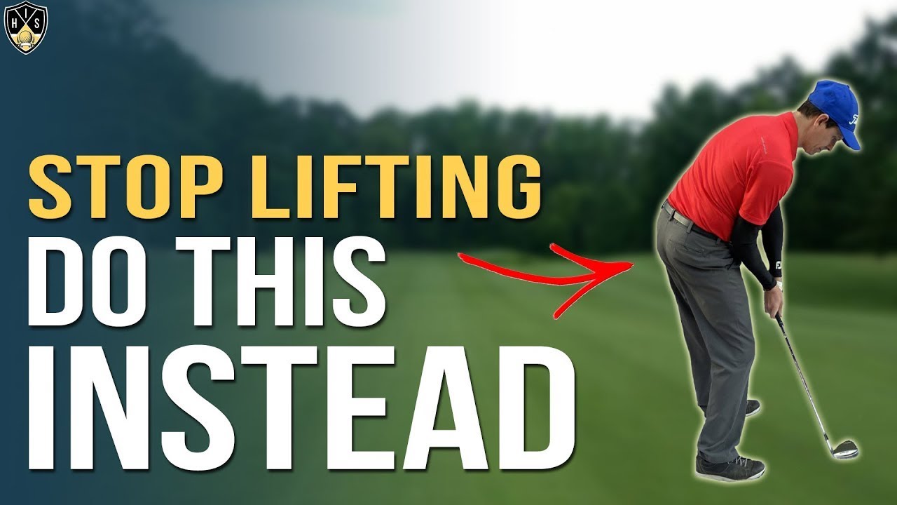 How To Stop Lifting Up In Golf Downswing More Consistency - YouTube