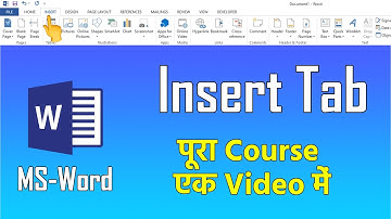 MS Word Insert Tab in Hindi Full Tutorial #msword