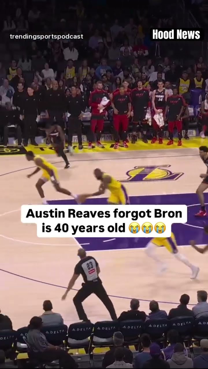 He forgot Bron is 40 #hoodnews #kingjames #austinreaves #lakers #NBA #basketball #sports #omg #how