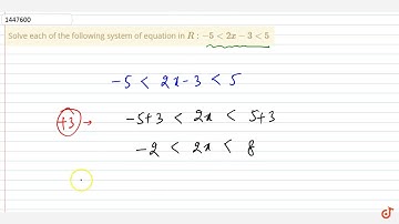 Solve each of the following system of equation in  ltmath gt  ltmrow gt  ltmi gtR lt/mi gt ltm