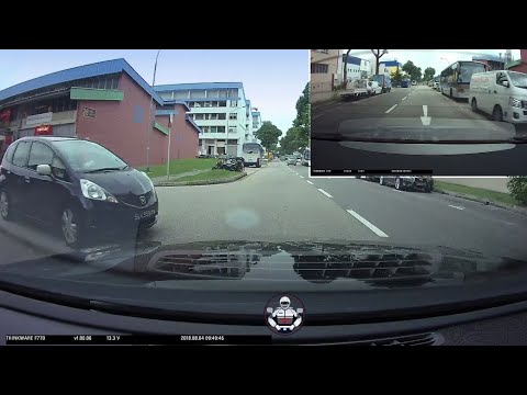road trippin 4aug2018 honda jazz slk9954m fail to stop behind stop line & nearly hit camera car defu lane 10