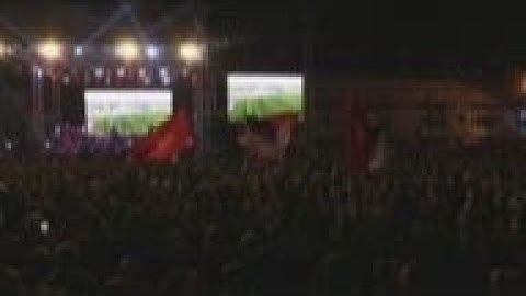 Dodik holds rally in Banja Luka ahead of elections