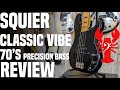 Squier Classic Vibe 70's Precision Bass - Style and Substance? - LowEndLobster Review