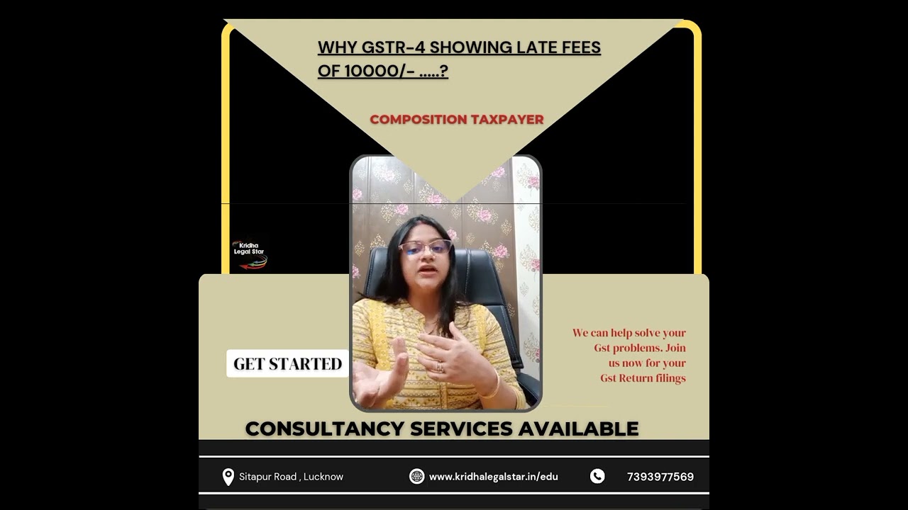 Why GSTR-4 Showing The LATE FEES OF 10000/-|File GSTR-4 NOW|Rationalisation of LATE fees
