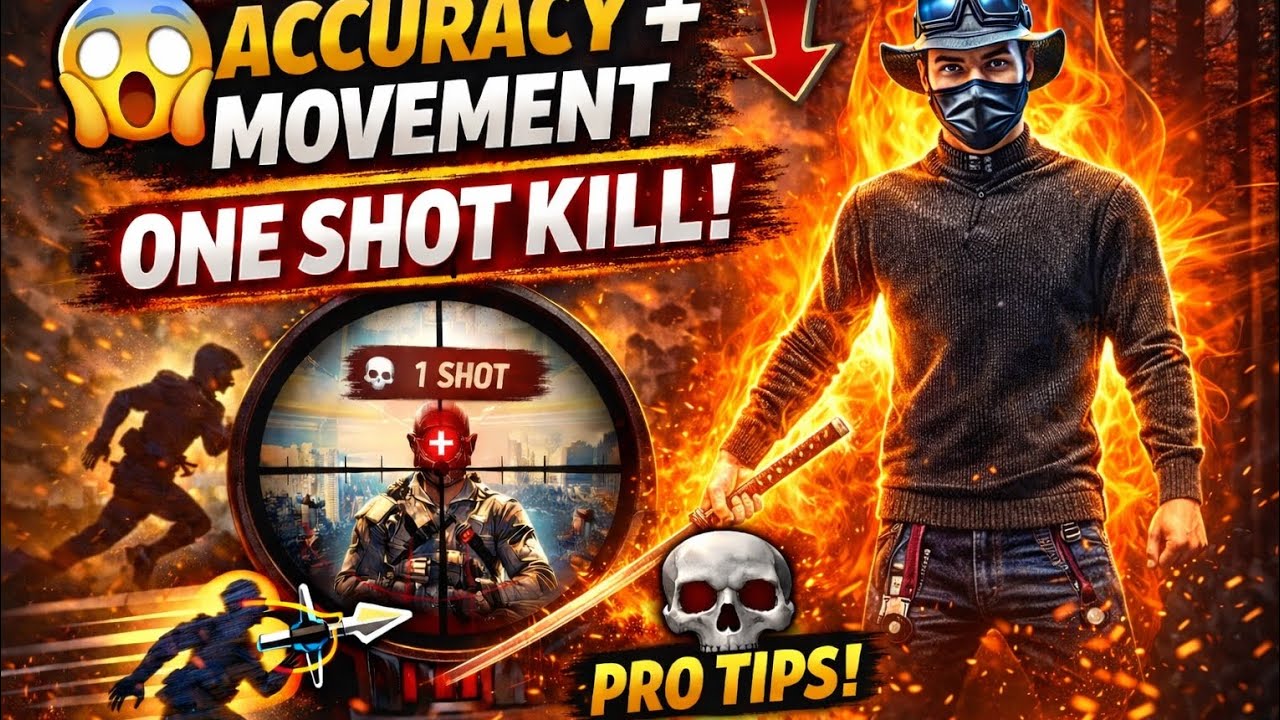 Accuracy + Movement = One Shot Kill 😱 | Pro Aim Movement Tips 🔥