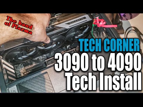 Tech Corner - Plaz Step by step install of RTX 4090 vs Nvidia 3090 & new Power Supply 12VHPWR