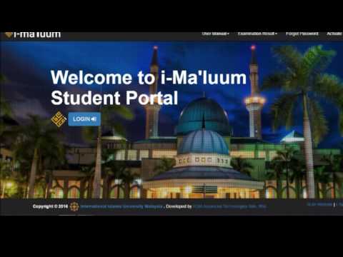 IIUM IMA'LUUM STUDENT PORTAL