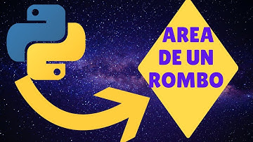 Calcular el AREA DE UN ROMBO con PYTHON🐍🐍Ejercicios de  PYTHON para PRINCIPIANTES🐍🐍