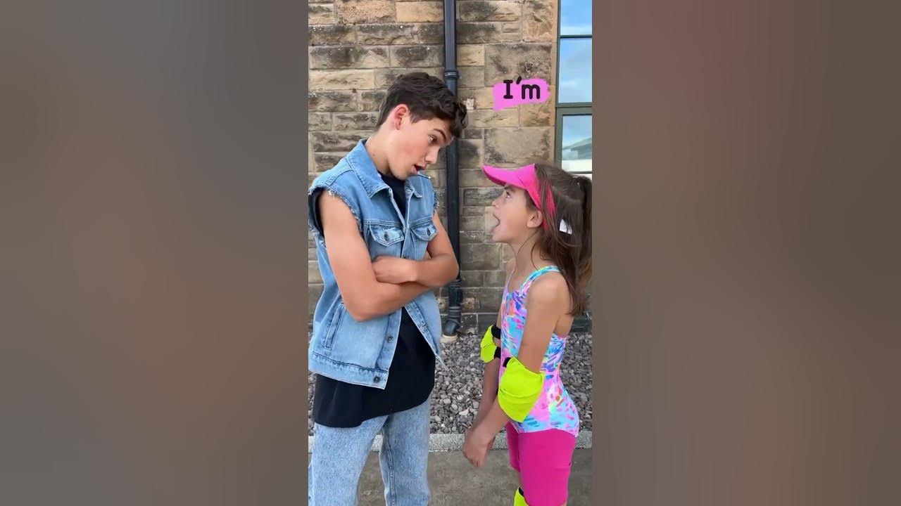 Barbie vs Ken! She almost FELL for that! 😂😂 #shorts #familyhumor #shortstrend