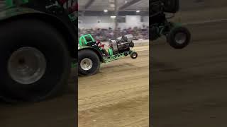 He said see ya!! #minirod #turbo #tractorpull #shipshewana #midwestwinternationals