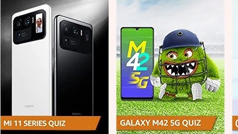 Amazon Mi 11 Series Quiz Answers Today | 22 April 2021