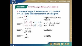 Advanced Pre-Calculus Lesson 8-3