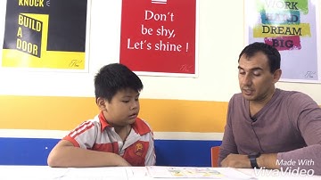 Duy Anh - Test speaking-Hệ thống Anh ngữ Quốc tế Nemo - Tiếng Anh trẻ em 4-15 tuổi.