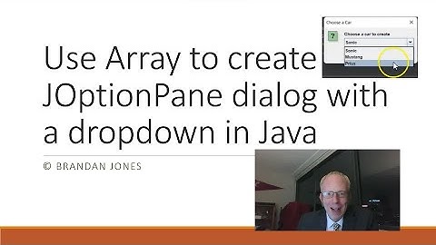 Use array to provide default values for a JOptionPane.showInputDialog