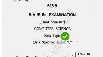2017 Cdlu BSc 3rd Sem Data Structure Using C Question Paper