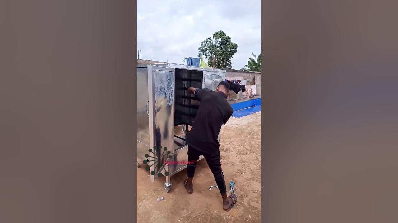 Fish drying practical on a 100 capacity fish drying oven in Lagos