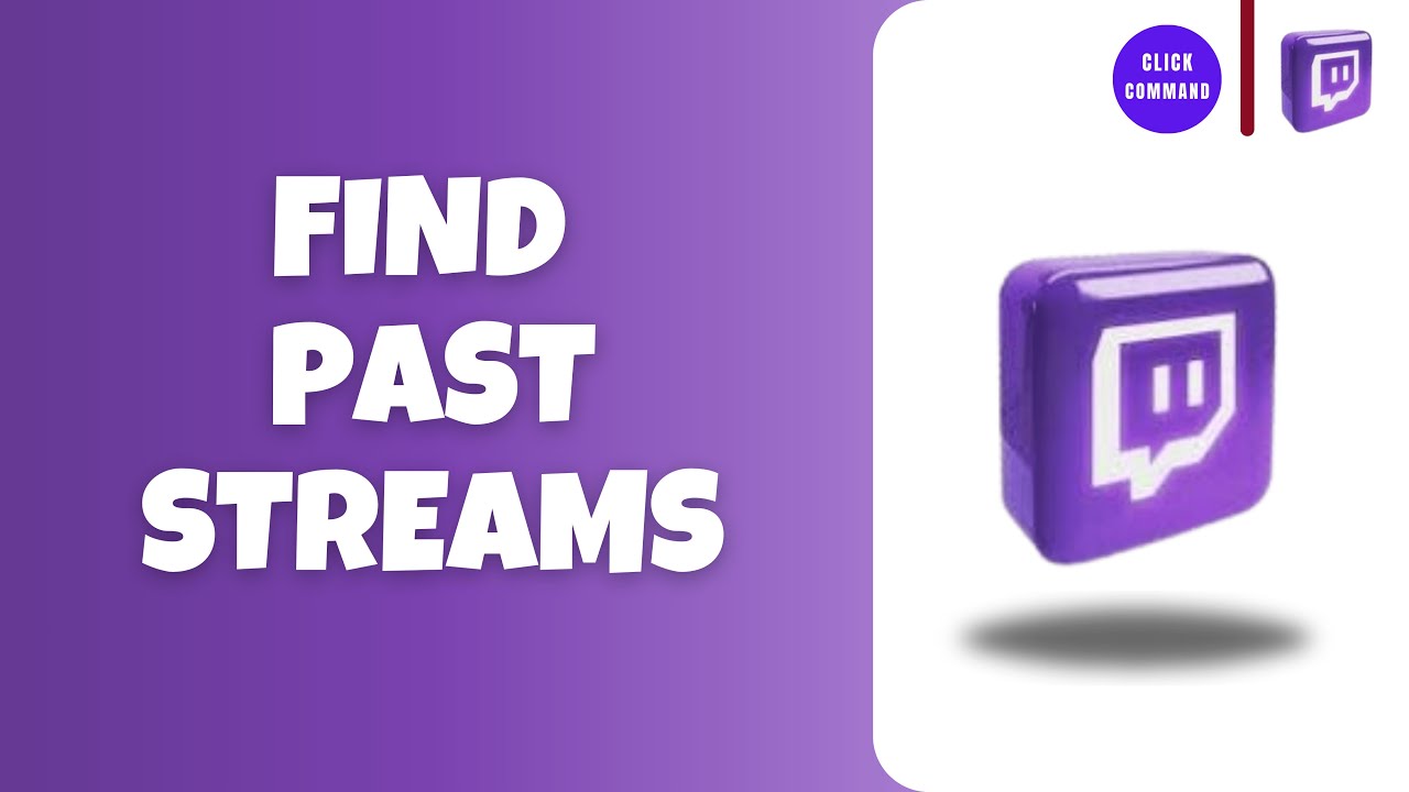 How to Find Past Streams on Twitch - YouTube