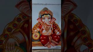 ganpati bappa color drawing #art#drawing#colorpencil#colordrawing#ganpatibappa#shortvideo#viralshort