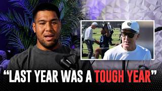 Laki Tasi on the dealing with a tough 2025 season, Pete Carroll & Switching to the OLINE