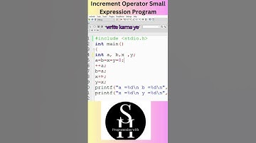 Increment operator with small expression in C language #clanguage #cprogramming #code #increment