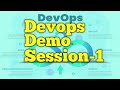 devops demo session-1 #devops #devopswithaws #devopstrainingvideos #students #study #youtube #class