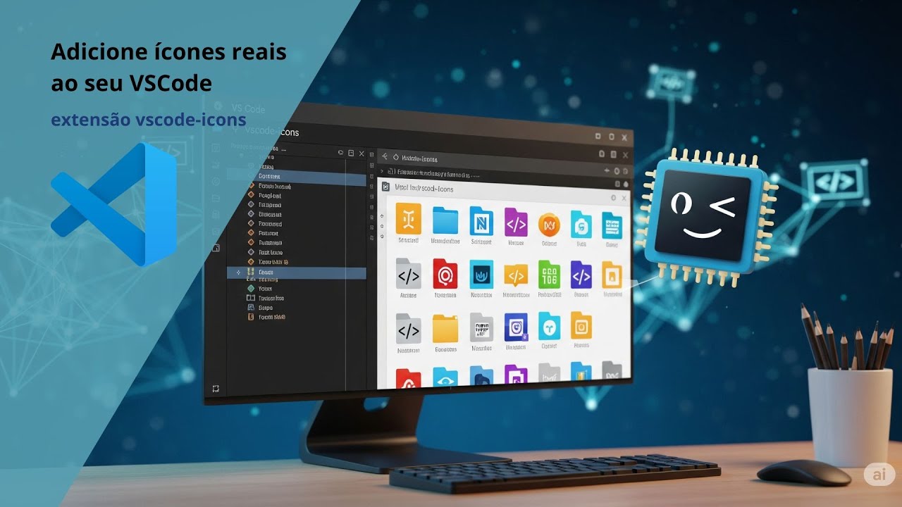 Instalar e configurar a extensão VS Code icons - YouTube