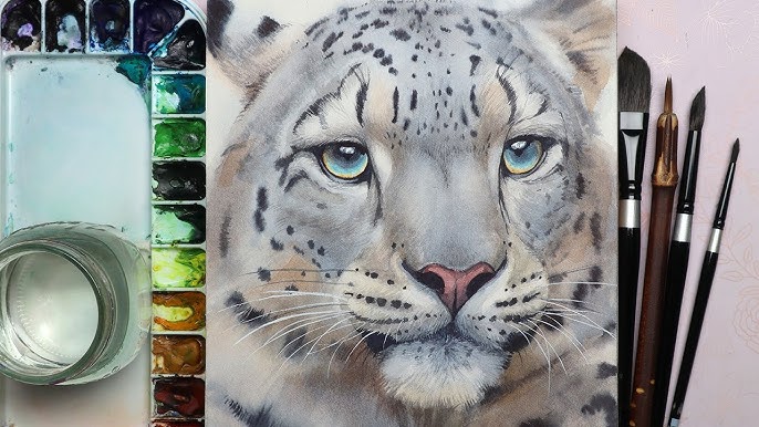 How to Paint a Realistic Leopard in Watercolor 
