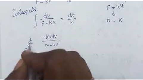 #12mathsexercise10.5-1 #if F is The Constant force generated by the motor of an automobile of mass M